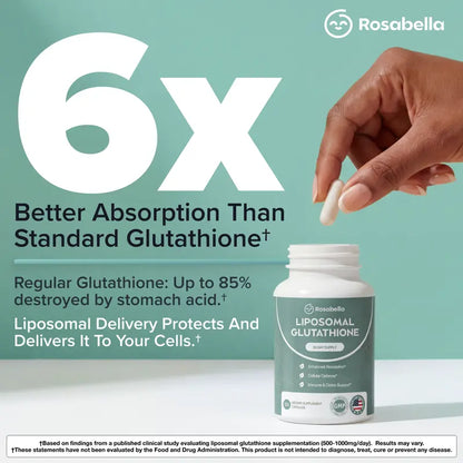 Liposomal Glutathione Capsules – Brighter-Looking Skin & Antioxidant Support