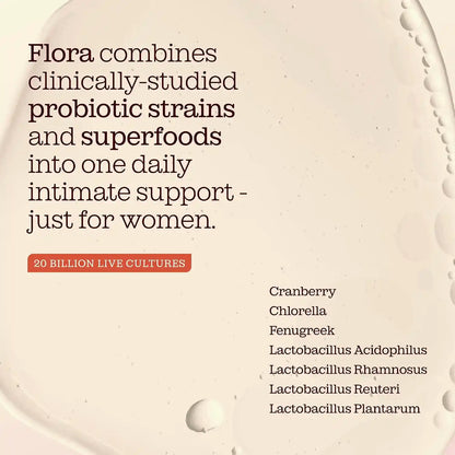 Intimate Flora Capsules – Cranberry & Fenugreek Feminine Support