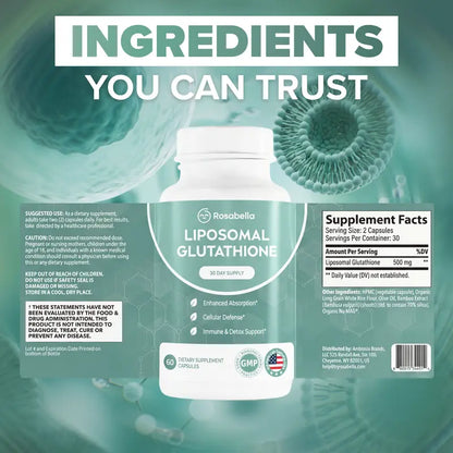 Liposomal Glutathione Capsules – Brighter-Looking Skin & Antioxidant Support