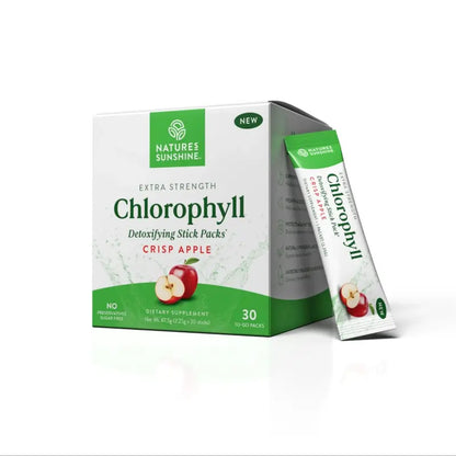 Extra Strength Chlorophyll Stick Packs for Daily Detox, Debloat & Freshness