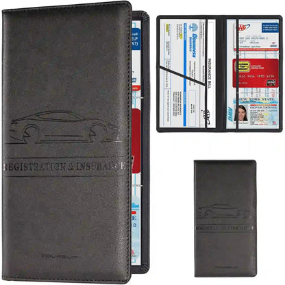 Car Document Organizer - Magnetic Closure For Fast, Organized Access