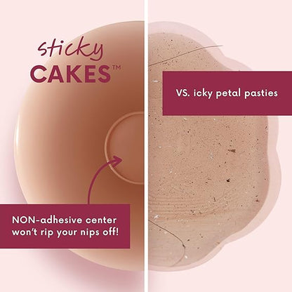 No Messy Glue, Just Body Heat Snug Fit - Silicone Bra Pads