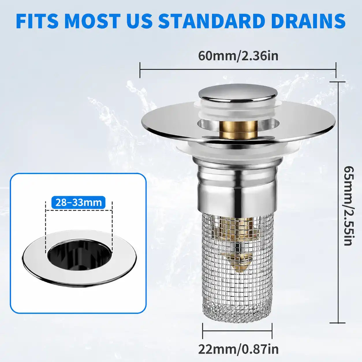 No More Clogged Drains: The Ultimate Universal Pop-Up Sink Filter