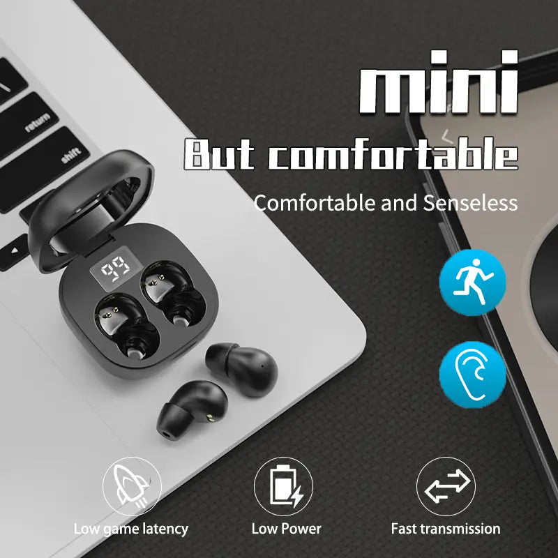 Ultra-Mini Invisible Sleep Earbuds for Side Sleepers