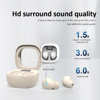 Ultra-Mini Invisible Sleep Earbuds for Side Sleepers