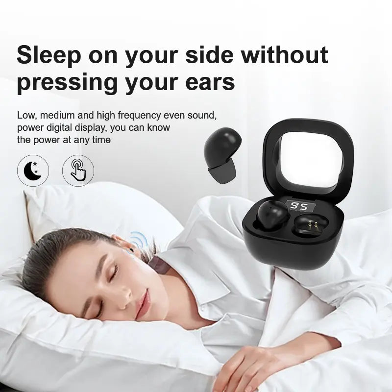 Ultra-Mini Invisible Sleep Earbuds for Side Sleepers