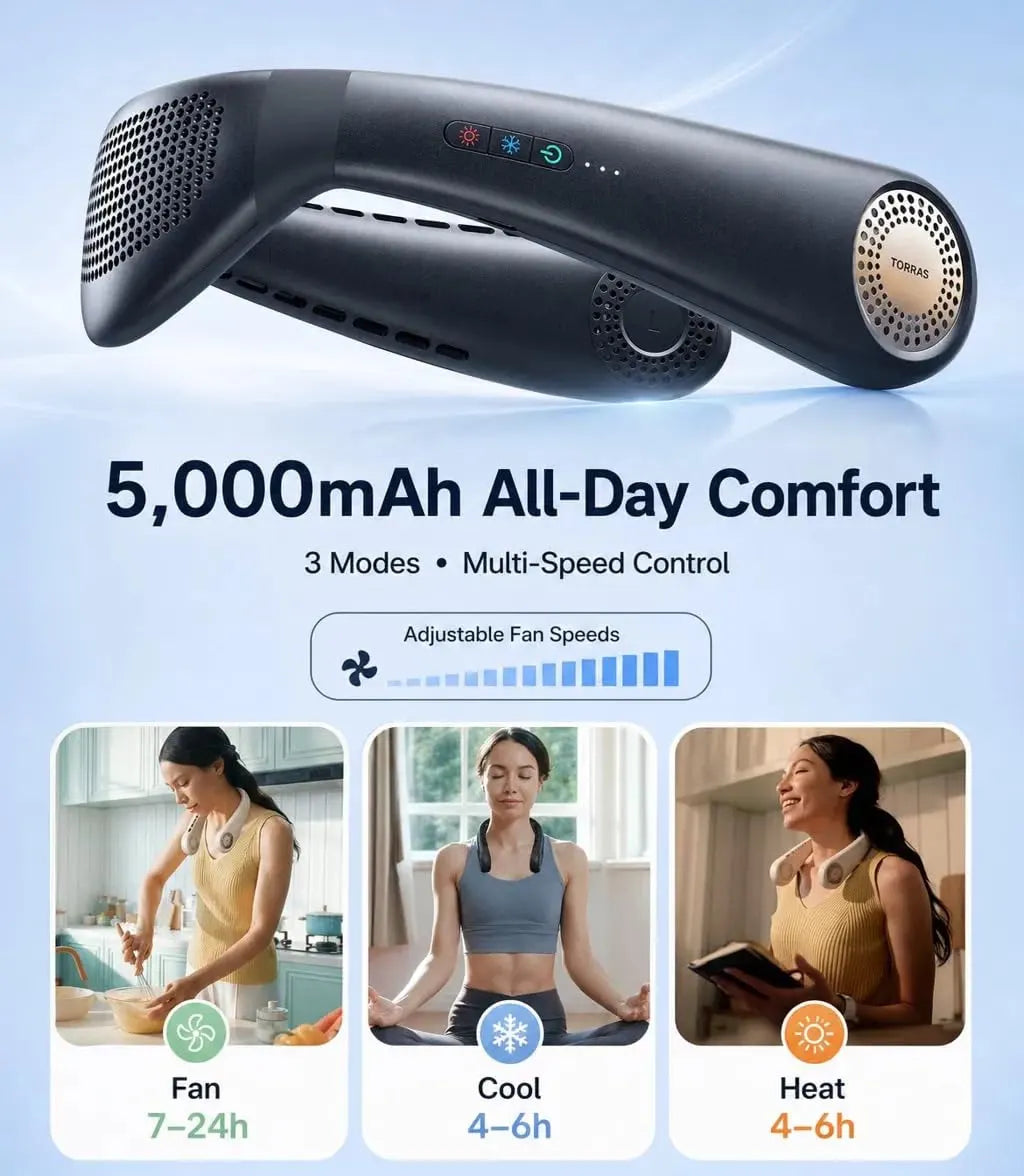 Instant Personal Cooling, Hands-Free Freedom Everywhere | Buy 1 Get 1 Free
