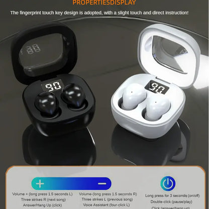Ultra-Mini Invisible Sleep Earbuds for Side Sleepers