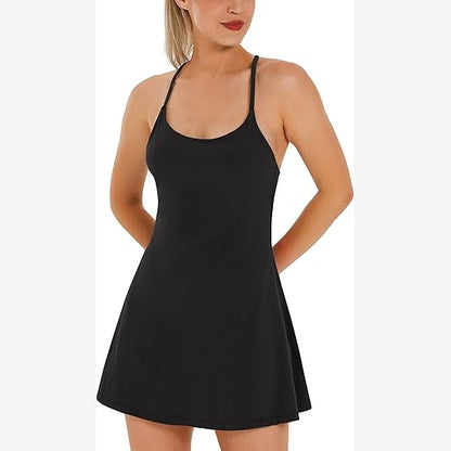 2-in-1 Active Dress - Bathroom-Friendly Built-In Shorts for Effortless Movement