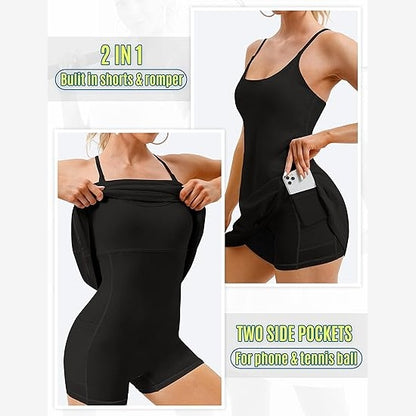 2-in-1 Active Dress - Bathroom-Friendly Built-In Shorts for Effortless Movement