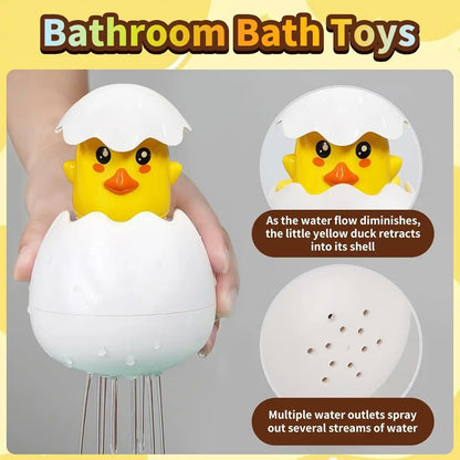 Bath Toy Set – Interactive Hatching Egg Water Spray System For Stress-Free Toddler Bath Time