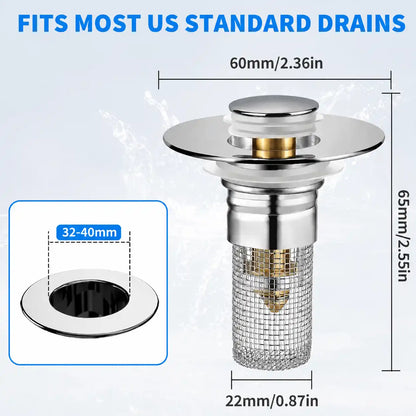 No More Clogged Drains: The Ultimate Universal Pop-Up Sink Filter