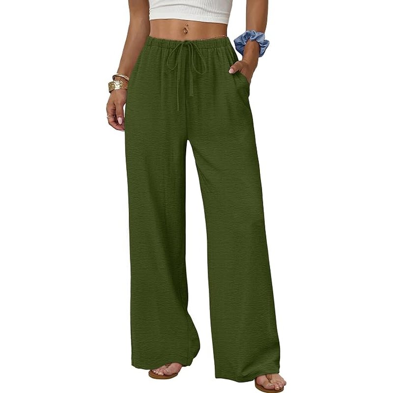 Ultimate Breathable Linen-Feel Wide-Leg Comfort Pants