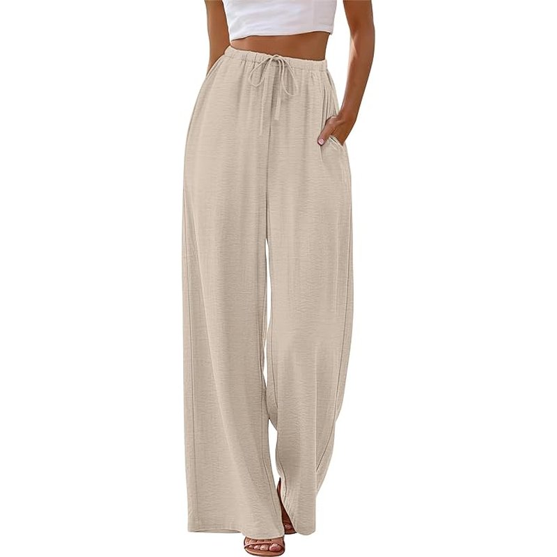 Ultimate Breathable Linen-Feel Wide-Leg Comfort Pants