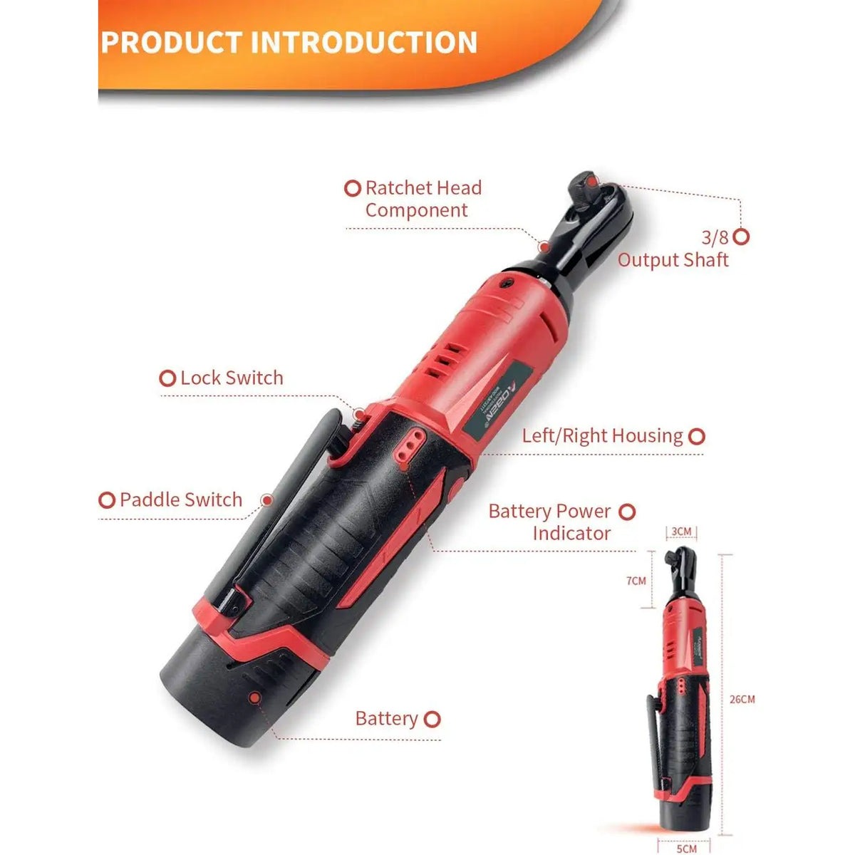 Cordless Electric Ratchet Wrench - High-Torque Power For Tight-Space Repairs