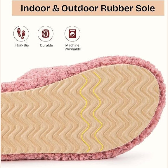 Fuzzy Memory Foam Slippers - Cloud-Soft Cushioning For Everyday Comfort