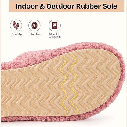 Fuzzy Memory Foam Slippers - Cloud-Soft Cushioning For Everyday Comfort