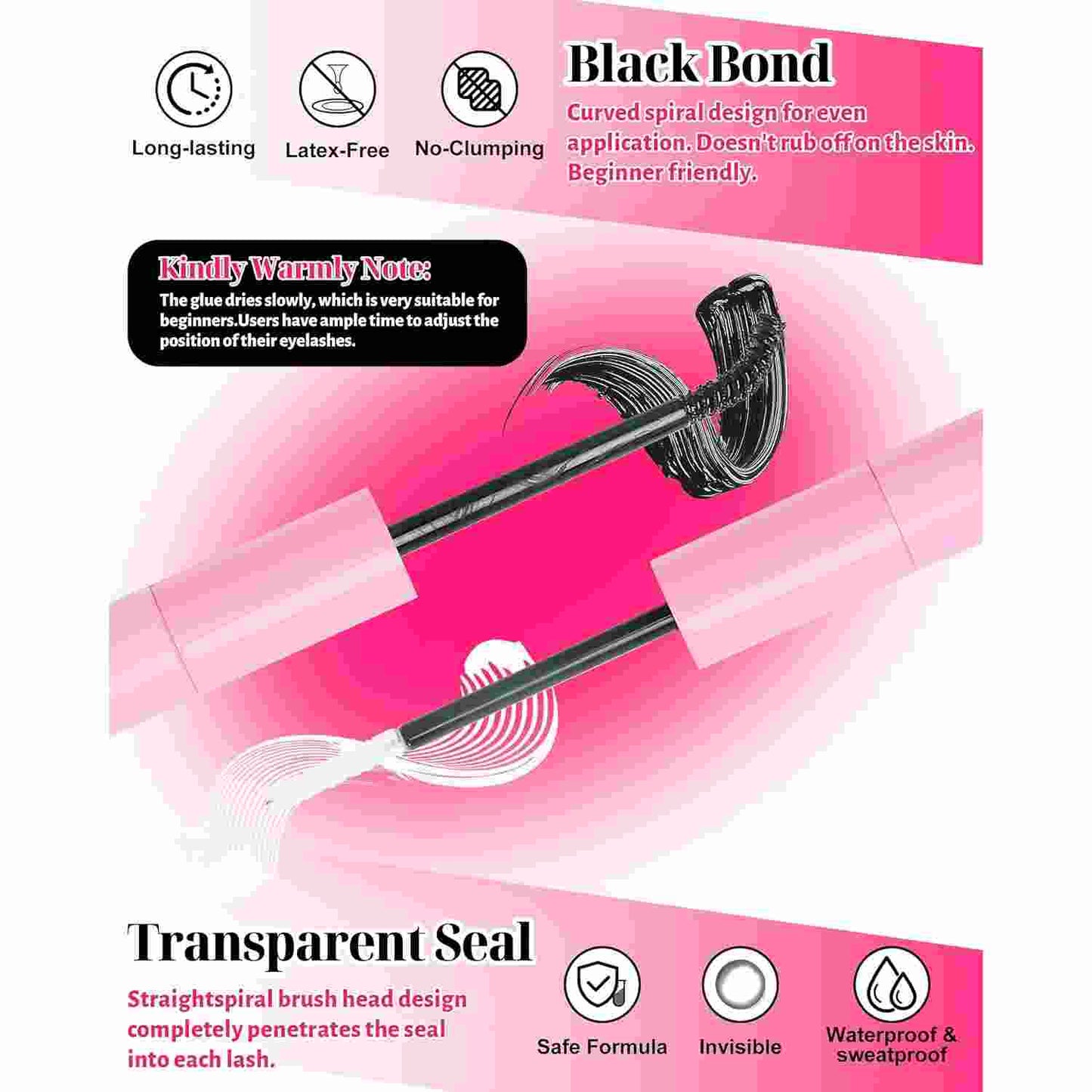Lash Clusters Kit - 4-Style D-Curl Design For Salon-Look Lashes At Home